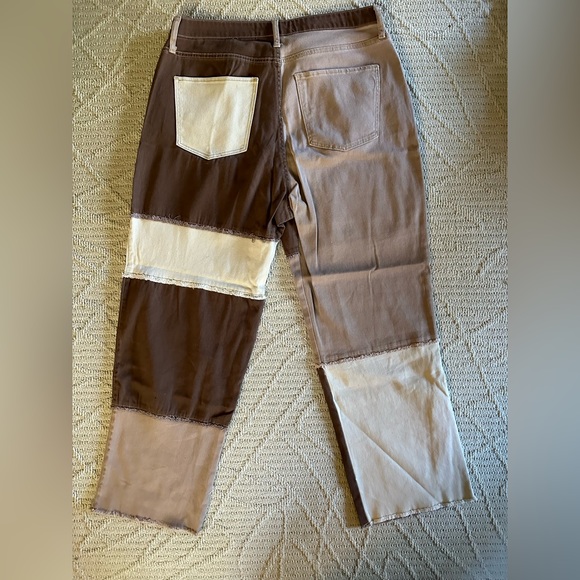 hollister patchwork straight leg jeans - Picture 2 of 3